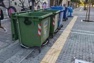 Οι κάδοι στην «καρδιά» της Πάτρας