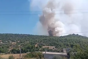 Τανάγρα: Φωτιά σε δασική έκταση μετά την πτώση του Phantom, ήχησε το 112