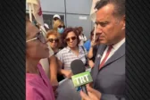 Γεωργιάδης στον Βόλο: Φώναξε σύνθημα μαζί με συνδικαλιστές