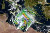 Σύστημα με χαρακτηριστικά μεσογειακού κυκλώνα κινείται προς το Ιόνιο και τη Δυτική Ελλάδα