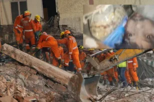 Νέο Δελχί: Εγκλωβισμένος έστειλε βίντεο sos από τα συντρίμμια και τον βρήκαν οι διασωστες