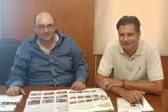 Συνάντηση Πέτρου Ψωμά με τον δήμαρχο Δυτικής Λέσβου Ταξιάρχη Βέρρο