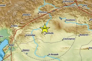 Σεισμός 5,4 Ρίχτερ στη νοτιοανατολική Τουρκία – Αισθητός σε Συρία και Ιράκ