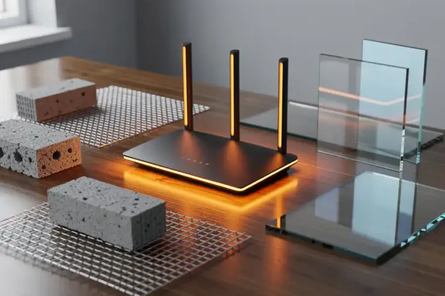 Router Wi-Fi μέσα σε σπίτι και προβλήματα ασύρματου σήματος
