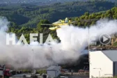 Πύργος: Πυρκαγιά στο ΧΥΤΥ Τριανταφυλλιάς – Επιχειρούν και εναέρια μέσα