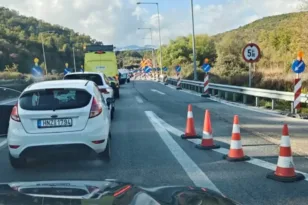 Εγνατία Οδός: Διαρροή πετρελαίου παρέλυσε την κυκλοφορία και στα δύο ρεύματα – Ουρές χιλιομέτρων