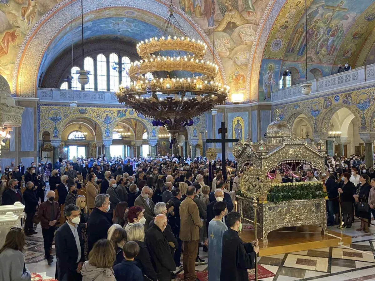 Το εσωτερικό της Ευαγγελίστριας Πατρών σε φωτογραφία αρχείου του 2022