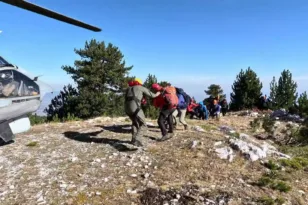 Όλυμπος: Βίντεο από τη διάσωση των έξι μαθητών με Super Puma