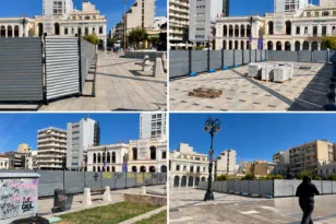 Πλατεία Γεωργίου: Στήθηκε το εργοτάξιο, αρχίζει η μεγάλη επισκευή – Το στοίχημα του Καρναβαλιού