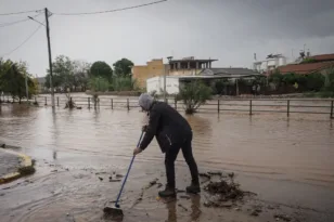 Κακοκαιρία στη Μαγνησία: Υπερχείλισαν τρεις χείμαρροι στον Πλατανιά, επείγον μήνυμα από το 112