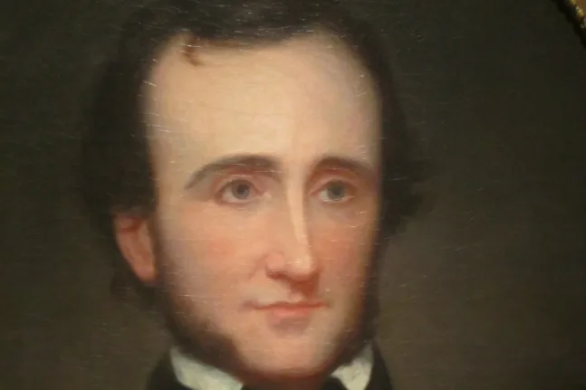 ωγραφικό πορτρέτο του Έντγκαρ Άλαν Πόε από τον Samuel Stillman Osgood