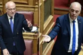 Βουλή: Μετωπική Βελόπουλου–Φλωρίδη για τα Τέμπη – Φωτογραφίες, ξυλόλιο και βαριές κατηγορίες