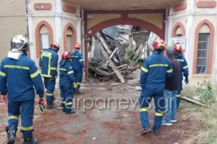 Χανιά: Κατέρρευσε τμήμα οροφής στους Ιταλικούς Στρατώνες – Η ΕΜΑΚ ψάχνει στα συντρίμμια